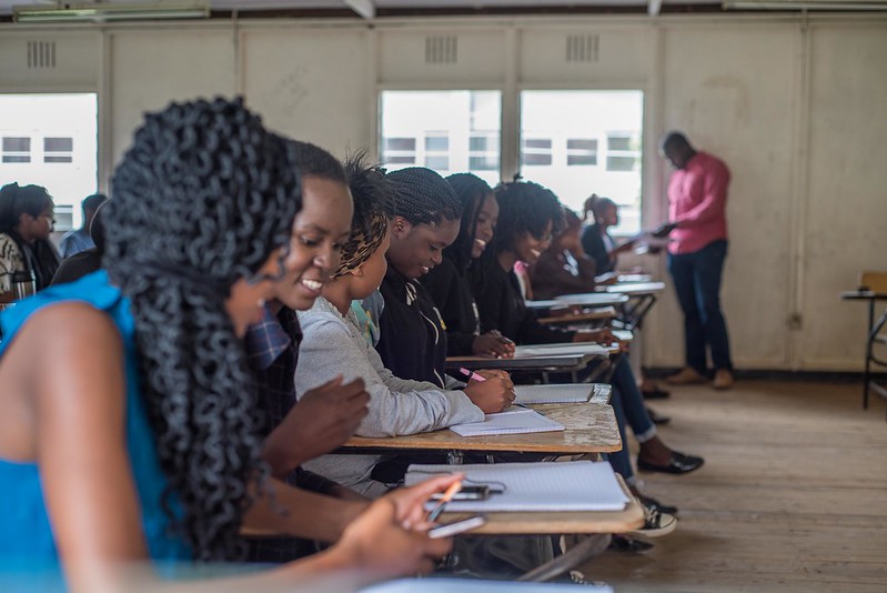 Students at university in Kenya 